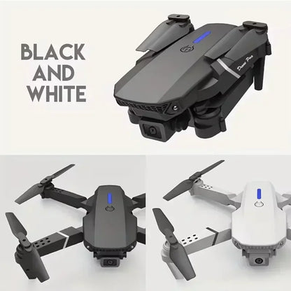 Drone Profissional E88Pro 4K – Câmera Dupla HD, Grande Angular, Dobrável com Wi-Fi FPV