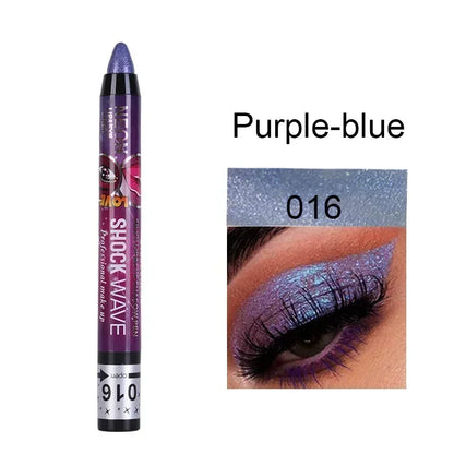 Lápis 2 em 1 Sombra e Batom – À Prova d’Água, Longa Duração e Efeito Glitter