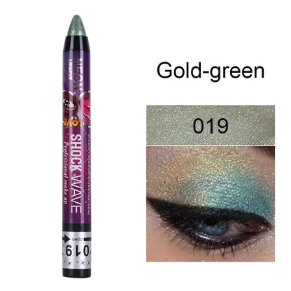 Lápis 2 em 1 Sombra e Batom – À Prova d’Água, Longa Duração e Efeito Glitter