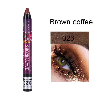 Lápis 2 em 1 Sombra e Batom – À Prova d’Água, Longa Duração e Efeito Glitter