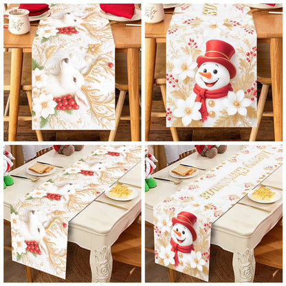 Caminho de Mesa de Natal – Decoração Merry Christmas para Casa, Festa e Ano Novo