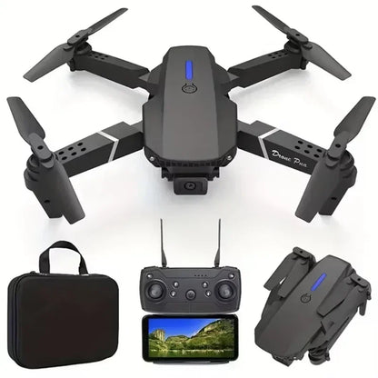 Drone Profissional E88Pro 4K – Câmera Dupla HD, Grande Angular, Dobrável com Wi-Fi FPV