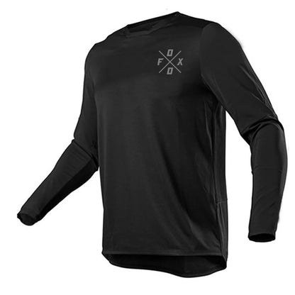 Camiseta Manga Longa Ciclismo Mountain Bike Downhill Motocross Enduro – Jersey Masculina Esportiva BMX MTB