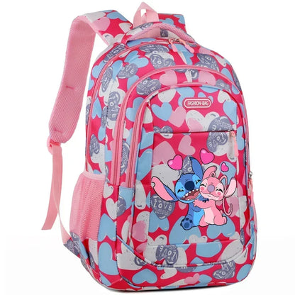 Mochila Escolar Disney Stitch – Estilo Divertido e Espaçosa, Ideal para Crianças, Adolescentes e Fãs da Disney
