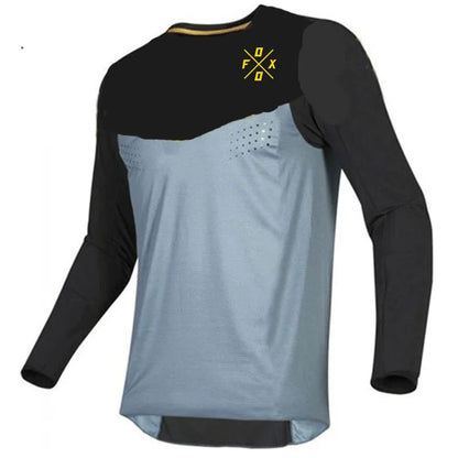 Camiseta Manga Longa Ciclismo Mountain Bike Downhill Motocross Enduro – Jersey Masculina Esportiva BMX MTB