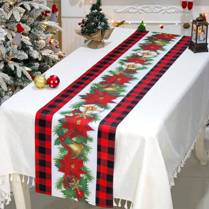 Caminho de Mesa de Natal – Decoração Merry Christmas para Casa, Festa e Ano Novo
