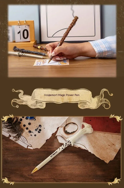 Caneta Varinha Harry Potter – Criativa em Resina, Presente Escolar e de Aniversário