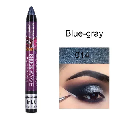 Lápis 2 em 1 Sombra e Batom – À Prova d’Água, Longa Duração e Efeito Glitter