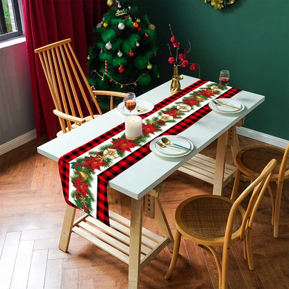 Caminho de Mesa de Natal – Decoração Merry Christmas para Casa, Festa e Ano Novo