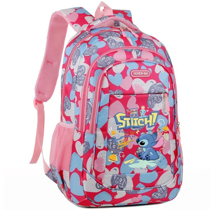Mochila Escolar Disney Stitch – Estilo Divertido e Espaçosa, Ideal para Crianças, Adolescentes e Fãs da Disney