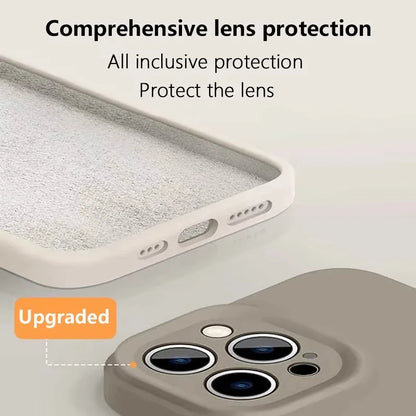 Capa de Celular em Silicone Líquido com MagSafe – Proteção Magnética p/ iPhone 11 ao 16 Pro Max