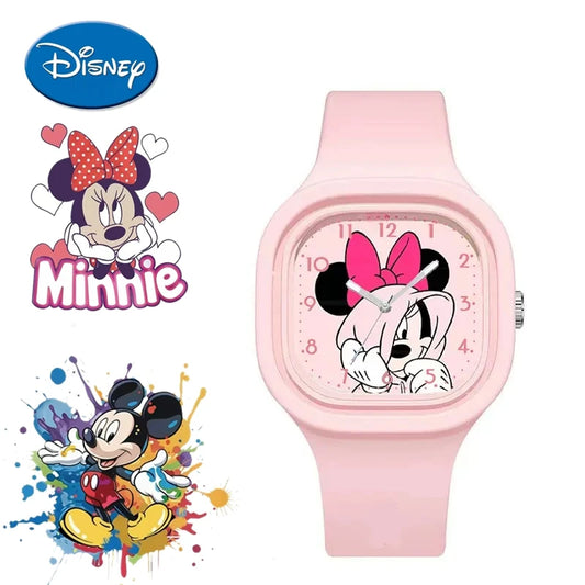 Relógio Infantil Mickey e Minnie – Moda Escolar, Estilo Divertido e Presente Perfeito para Meninos e Meninas