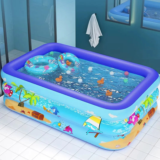 Piscina Inflável Infantil Removível – Diversão Garantida para Bebês e Crianças no Verão