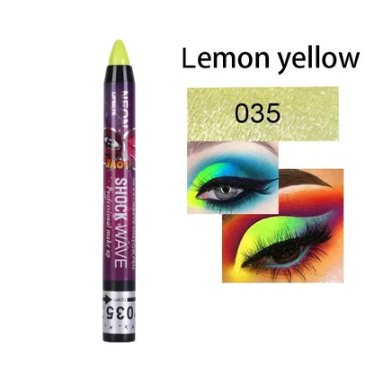 Lápis 2 em 1 Sombra e Batom – À Prova d’Água, Longa Duração e Efeito Glitter