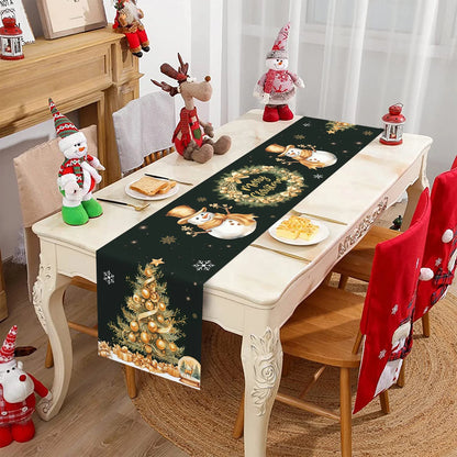 Caminho de Mesa de Natal – Decoração Merry Christmas para Casa, Festa e Ano Novo