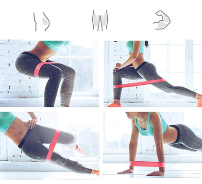 Faixa Elástica de Resistência para Treino – Mini Band de Borracha para Pilates, Crossfit, Academia e Exercícios de Força