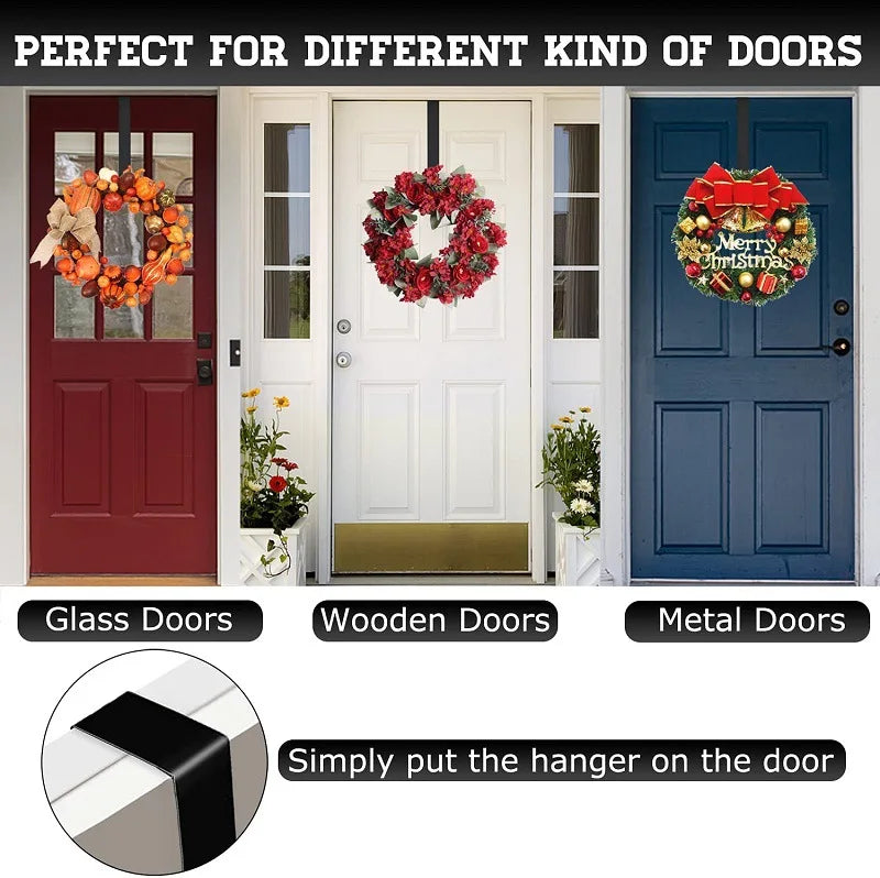 Gancho de Porta Metálico para Guirlandas – Decoração de Páscoa, Natal e Halloween