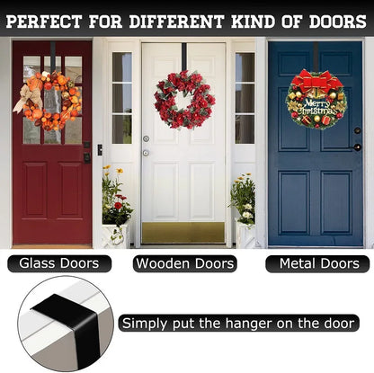 Gancho de Porta Metálico para Guirlandas – Decoração de Páscoa, Natal e Halloween