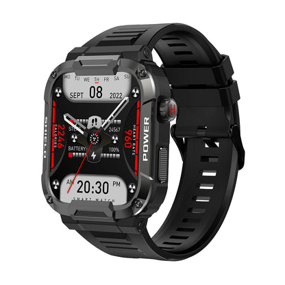 Smartwatch Militar 2025 – GPS, Chamadas BT, Fitness, À Prova d’Água, Compatível Android e iOS