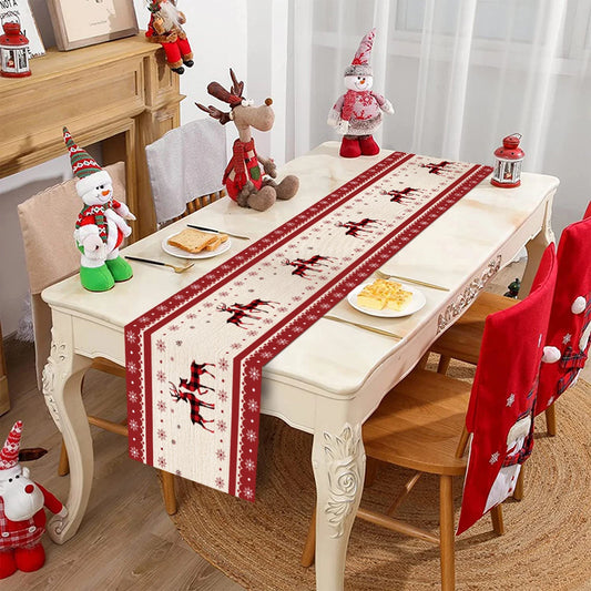 Caminho de Mesa de Natal – Decoração Merry Christmas para Casa, Festa e Ano Novo