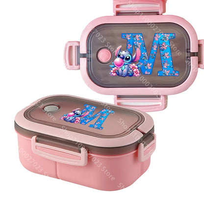 Lancheira Disney Stitch – Caixa de Armazenamento de Alimentos Fofa e Prática para Escola, Trabalho e Passeios