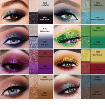 Lápis 2 em 1 Sombra e Batom – À Prova d’Água, Longa Duração e Efeito Glitter