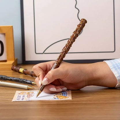 Caneta Varinha Harry Potter – Criativa em Resina, Presente Escolar e de Aniversário