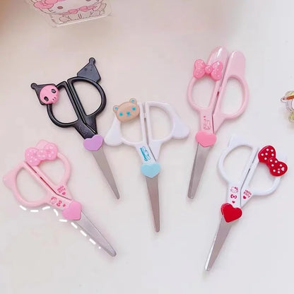 Tesoura Sanrio Kawaii – Kuromi, Cinnamoroll e Melody, Criativa para Escola, Escritório e Presentes