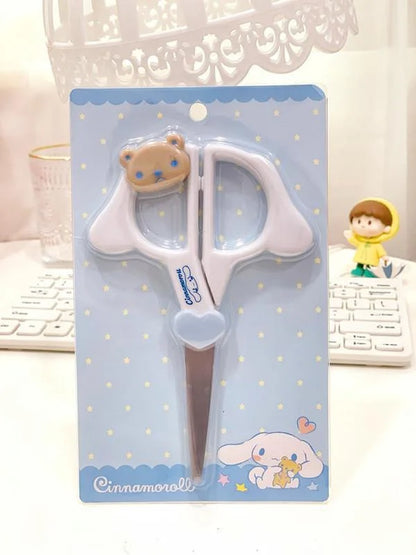 Tesoura Sanrio Kawaii – Kuromi, Cinnamoroll e Melody, Criativa para Escola, Escritório e Presentes