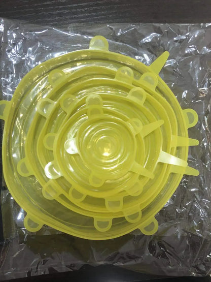 Tampa de Silicone Esticável Reutilizável – Conserva Alimentos, Sela Tigelas e Substitui Plástico Filme