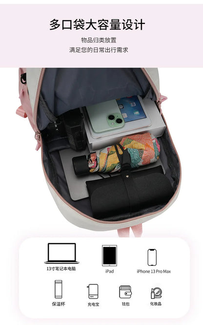 Mochila Escolar Disney Stitch – Grande Capacidade, Resistente à Água e Ideal para Crianças e Adolescentes