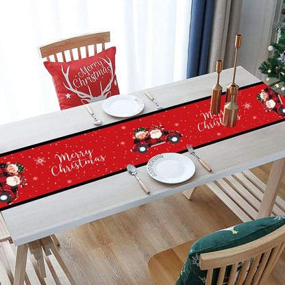 Caminho de Mesa de Natal – Decoração Merry Christmas para Casa, Festa e Ano Novo