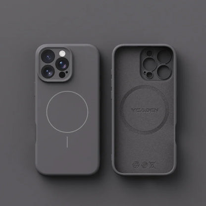 Capa de Celular em Silicone Líquido com MagSafe – Proteção Magnética p/ iPhone 11 ao 16 Pro Max