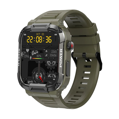 Smartwatch Militar 2025 – GPS, Chamadas BT, Fitness, À Prova d’Água, Compatível Android e iOS
