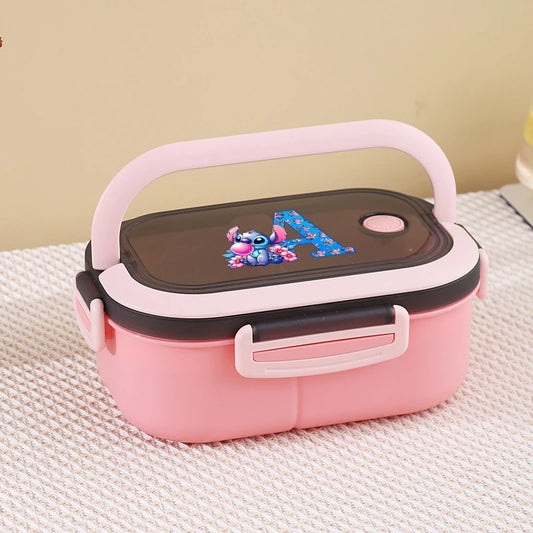 Lancheira Disney Stitch – Caixa de Armazenamento de Alimentos Fofa e Prática para Escola, Trabalho e Passeios