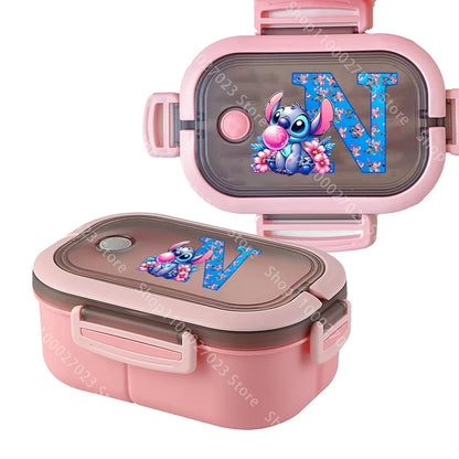 Lancheira Disney Stitch – Caixa de Armazenamento de Alimentos Fofa e Prática para Escola, Trabalho e Passeios