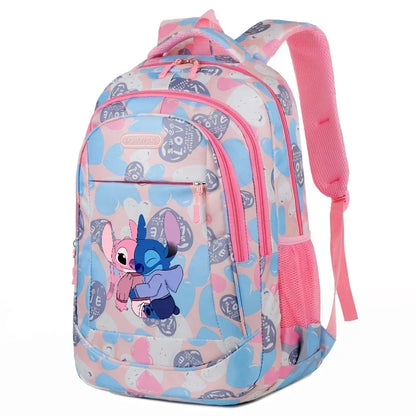 Mochila Escolar Disney Stitch – Estilo Divertido e Espaçosa, Ideal para Crianças, Adolescentes e Fãs da Disney