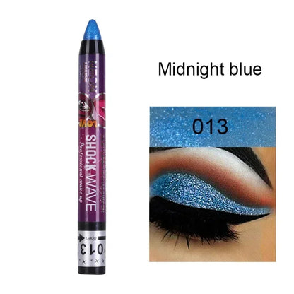 Lápis 2 em 1 Sombra e Batom – À Prova d’Água, Longa Duração e Efeito Glitter