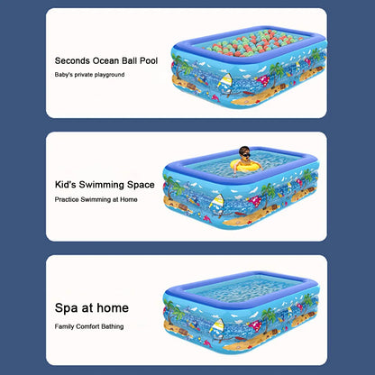 Piscina Inflável Infantil Removível – Diversão Garantida para Bebês e Crianças no Verão