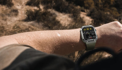 Smartwatch Militar 2025 – GPS, Chamadas BT, Fitness, À Prova d’Água, Compatível Android e iOS