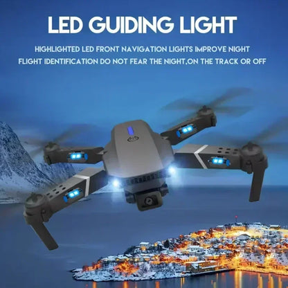 Drone Profissional E88Pro 4K – Câmera Dupla HD, Grande Angular, Dobrável com Wi-Fi FPV