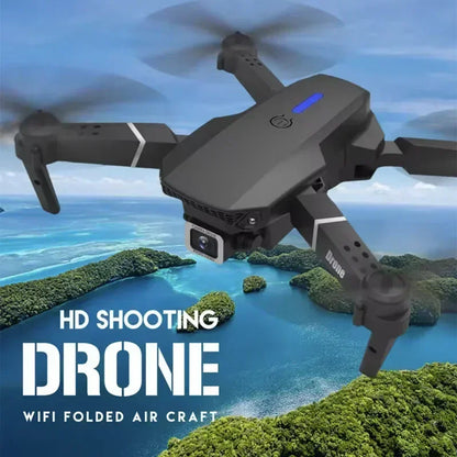 Drone Profissional E88Pro 4K – Câmera Dupla HD, Grande Angular, Dobrável com Wi-Fi FPV