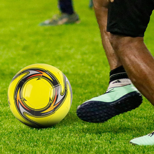 Bola de Futebol Inflável Ciclone – Tamanhos 3, 4 e 5, Macia e Ideal para Treinos e Jogos