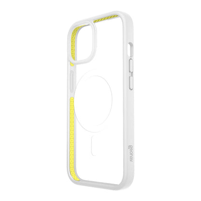 Capa Anti-Impacto Geonav Impact Pro para iPhone 15 – TPU e Policarbonato Branco, Compatível com MagSafe
