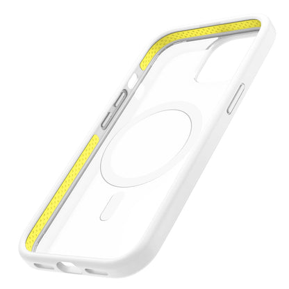Capa Anti-Impacto Geonav Impact Pro para iPhone 15 – TPU e Policarbonato Branco, Compatível com MagSafe