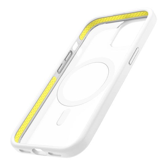Capa Anti-Impacto Geonav Impact Pro para iPhone 15 – TPU e Policarbonato Branco, Compatível com MagSafe