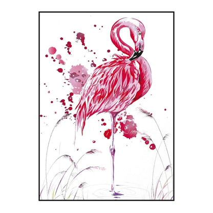 Quadro Decorativo Barcelona Flamingo 50x70cm Moldura Preta – Estilo e Personalidade para Seu Ambiente