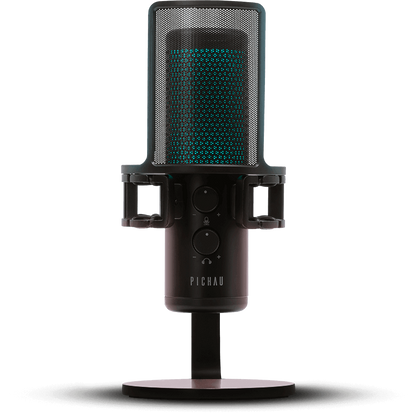 Microfone Profissional Pichau Izar Pro RGB USB Preto, 192kHz, 24Bits, Pop Filter Integrado – SEG IMPORTS