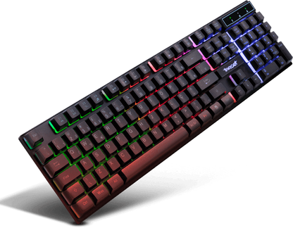 Teclado Gamer TGT M16L Rainbow ABNT2 Membrana USB Preto Full Size 107 Teclas – SEG IMPORTS