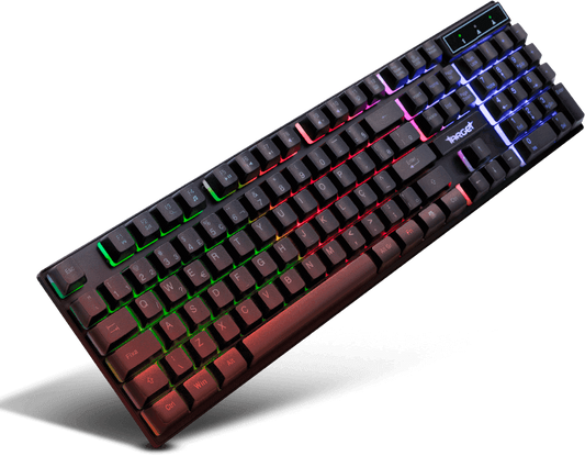 Teclado Gamer TGT M16L Rainbow ABNT2 Membrana USB Preto Full Size 107 Teclas – SEG IMPORTS